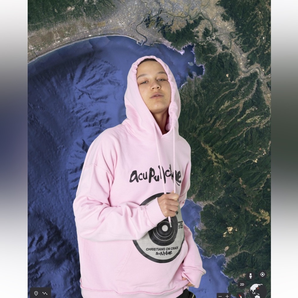 ACUpUNCTURE pink hoodie